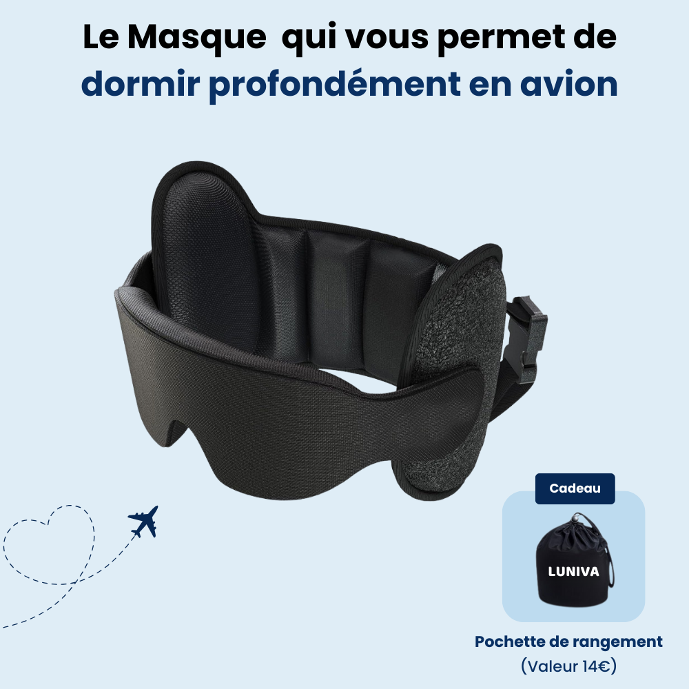 Masque de voyage à appui-tête Luniva