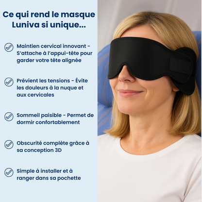 Masque de voyage à appui-tête Luniva