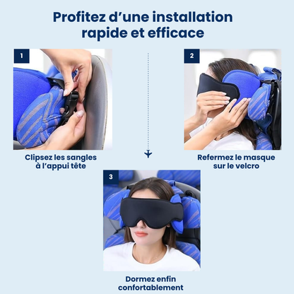 Masque de voyage à appui-tête Luniva
