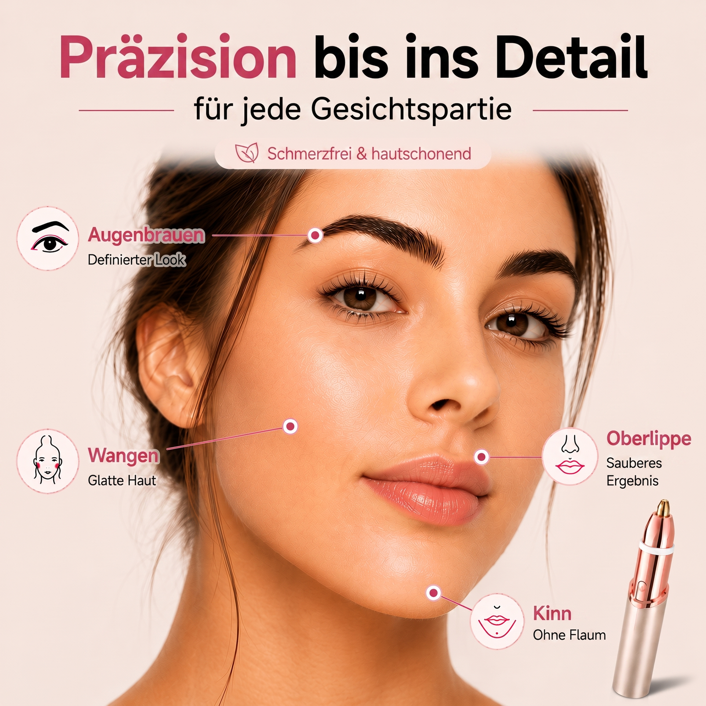 Luniva Präzisions-Gesichtstrimmer